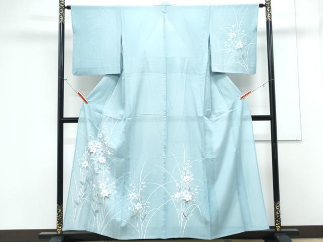 平和屋着物*夏物 訪問着 絽 草花文 正絹 逸品 CABK9325th