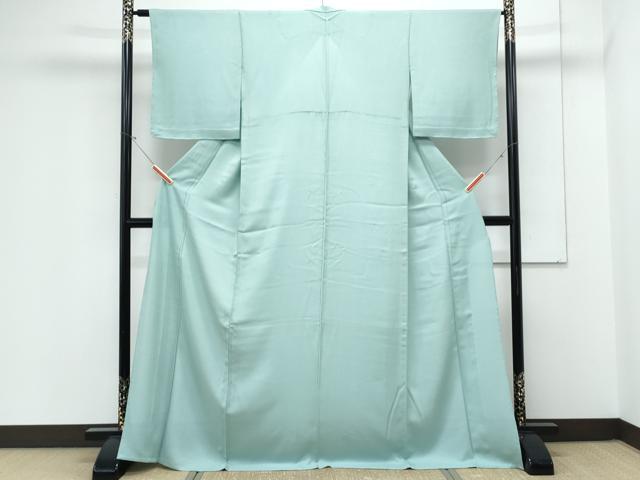 平和屋着物*夏物 色無地 絽 錆青磁色 正絹 逸品 CABK9327th
