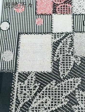 平和屋着物*夏物 小紋 紗 色紙重ね草葉文 銀糸 正絹 逸品 CABK9340th
