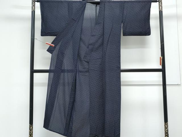 平和屋着物*夏物 紗紬 斜線文 正絹 逸品 CABK9358th