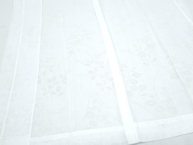 平和屋着物*夏物 長襦袢 草花紋紗 胡粉色 CABK9368th