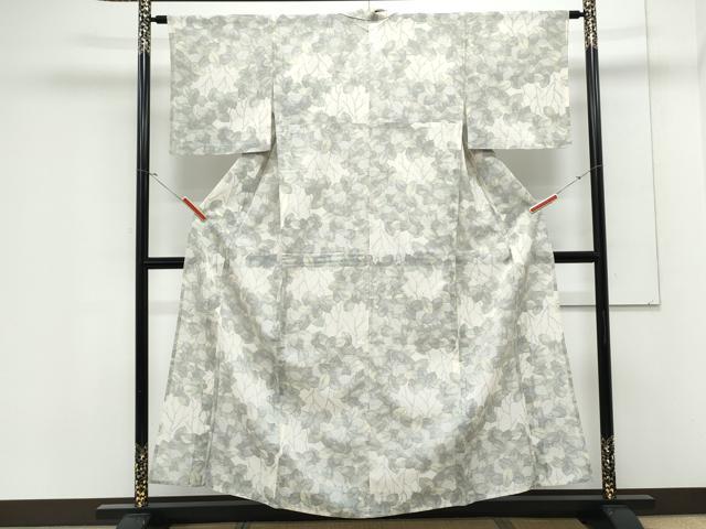 平和屋着物*夏物 紗紬 枝葉文 正絹 逸品 CABK9376th