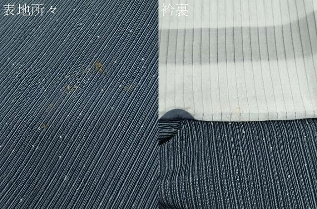 平和屋着物*夏物 紗紬 縞 正絹 逸品 CABK9377th