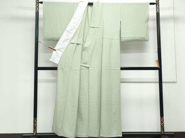 平和屋着物*夏物 色無地 絽 若葉色 正絹 逸品 CABK9401th