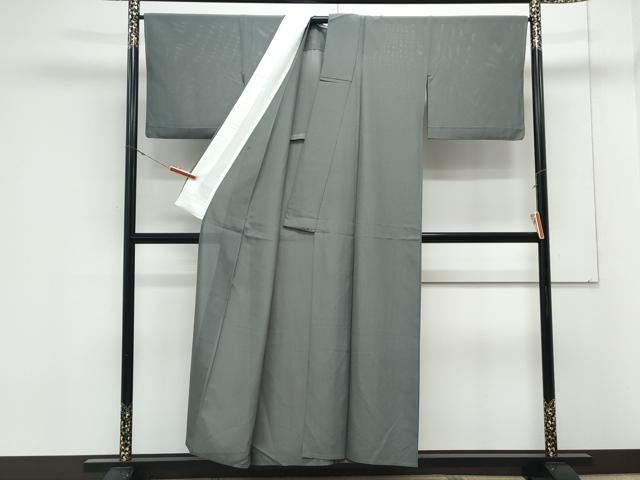 平和屋着物*夏物 色無地 絽 墨色 正絹 逸品 CABK9402th