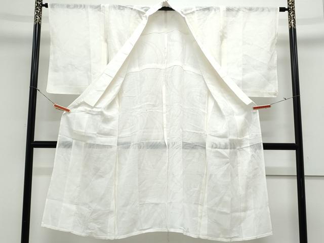 平和屋着物*夏物 長襦袢 流水紋紗 生成り色 麻 逸品 CABK9440th