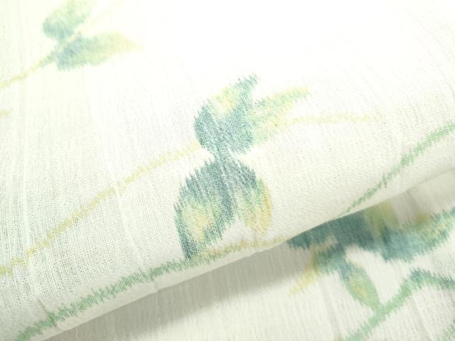 平和屋着物*夏物 小紋 紗 蔦の葉文 洗える着物 CABK9458th