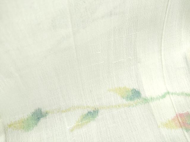 平和屋着物*夏物 小紋 紗 蔦の葉文 洗える着物 CABK9458th