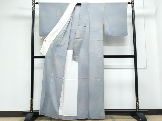 平和屋着物*夏物 小紋 絽縮緬 霞文 暈し染め 正絹 逸品 未使用 CABK9569th