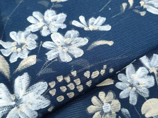 平和屋着物*夏物 訪問着 絽 草花文 正絹 逸品 CABK9576th
