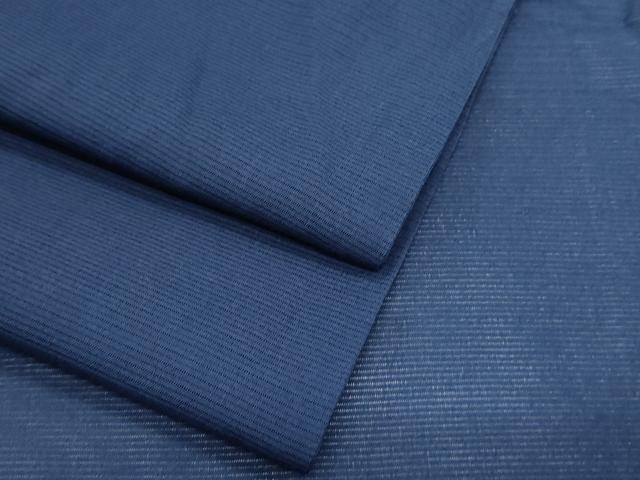 平和屋着物*夏物 色無地 絽 濃藍色 正絹 逸品 CABK9584th