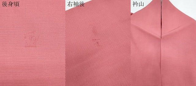 平和屋着物*夏物 色無地 絽 真朱色 正絹 逸品 CABK9588th