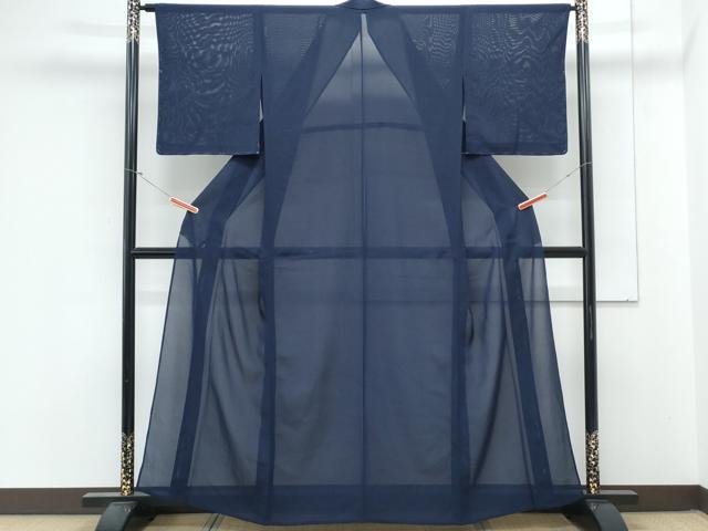 平和屋着物*夏物 小紋 絽 霞文 暈し染め 正絹 逸品 CABK9592th