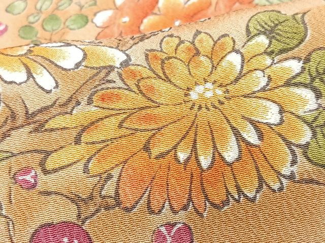平和屋着物■上質な小紋 枝花文 暈し染め 正絹 逸品 CABK9609xe