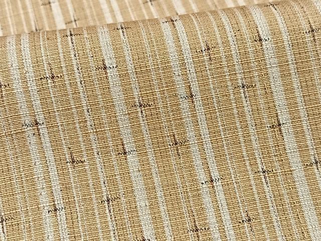 平和屋着物■上質な紬 十字絣 縞 正絹 逸品 CABK9614xe