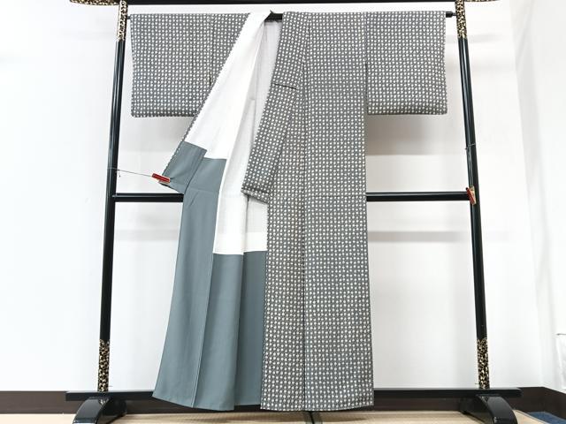 平和屋着物■上質な小紋 陶器文 正絹 逸品 CABK9633xe