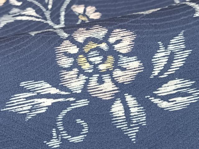 平和屋着物■上質な小紋 草花文 正絹 逸品 CABK9641xe