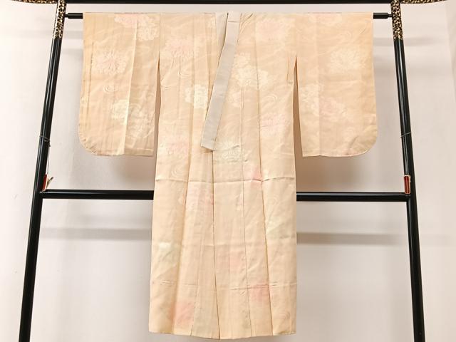平和屋着物■長襦袢 袷 流水舞花地紋 暈し染め 正絹 逸品 CABK9642xe