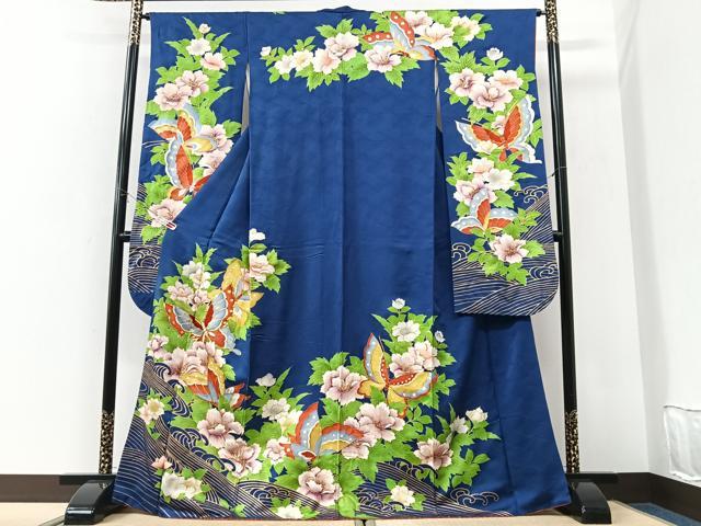 平和屋着物■豪華振袖 立波花蝶文 金彩 正絹 逸品 CABK9645xe