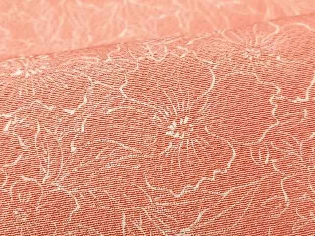 平和屋着物■上質な小紋 草花文 正絹 逸品 未使用 CABK9647xe