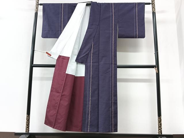 平和屋着物■上質な紬 変わり縞 正絹 逸品 CABK9675xe