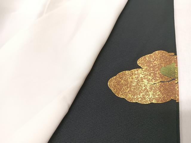 平和屋着物■松尾光琳 黒留袖 流水風景松文 金彩 正絹 逸品 CABK9705xe