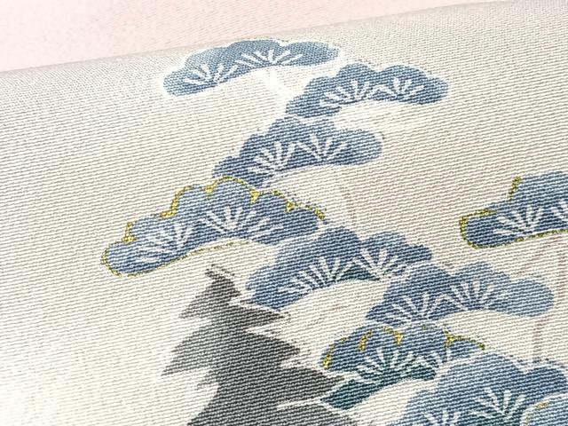 平和屋着物■訪問着 遠山風景文 暈し染め 金彩 正絹 逸品 CABK9738xe