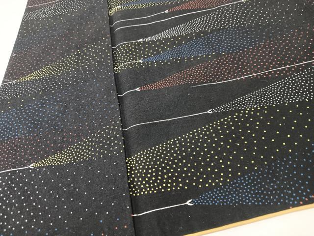 平和屋着物■上質な紬 幾何学文様 正絹 逸品 CABK9747xe