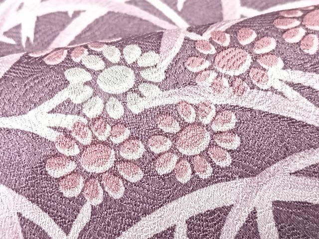 平和屋着物■上質な小紋 草花文 正絹 逸品 CABK9762xe