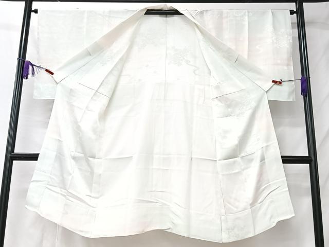 平和屋着物■長襦袢 無双仕立て 片輪車舞花地紋 暈し染め 正絹 逸品 CABK9766xe