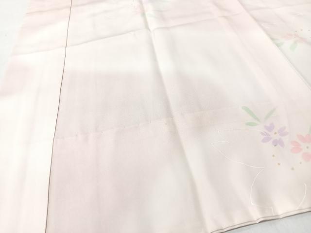平和屋着物■長襦袢 無双仕立て 舞桜文 正絹 逸品 CABK9771xe