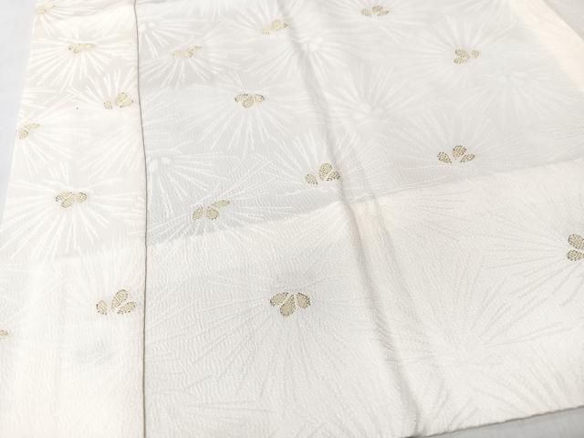 平和屋着物■長襦袢 松葉文 金彩 正絹 逸品 CABK9778xe
