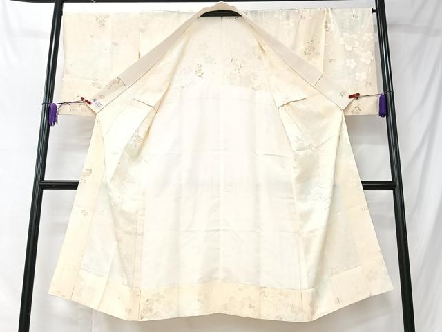 平和屋着物■長襦袢 無双仕立て 舞桜文 やまと誂製 正絹 逸品 CABK9785xe