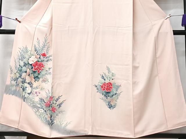 平和屋着物■訪問着 手描き 草花文 暈し染め 正絹 逸品 CABK9789xe