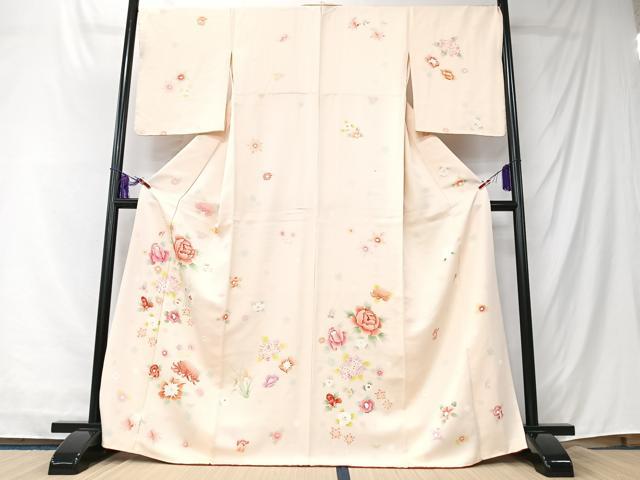 平和屋着物■訪問着 舞花文 正絹 逸品 CABK9804xe