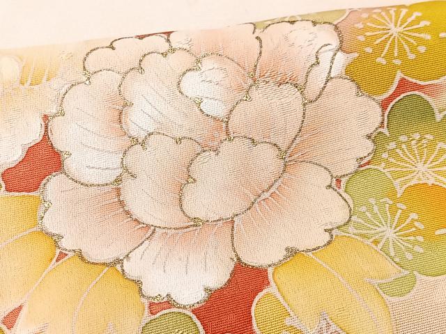 平和屋着物■訪問着 刺繍 花丸文 金彩 正絹 逸品 CABK9816xe