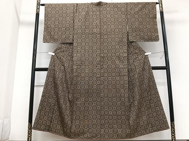 平和屋着物■本場大島紬 割り込み絣 正絹 逸品 CABK9825xe