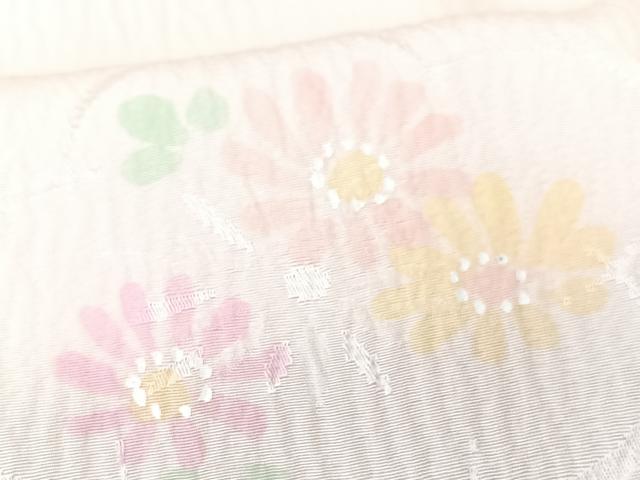平和屋着物■長襦袢 袷 舞花文 正絹 逸品 CABK9828xe