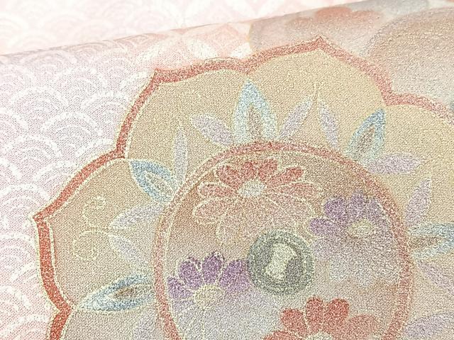 平和屋着物■訪問着 鏡裏花文 暈し染め 金彩 正絹 逸品 CABK9844xe