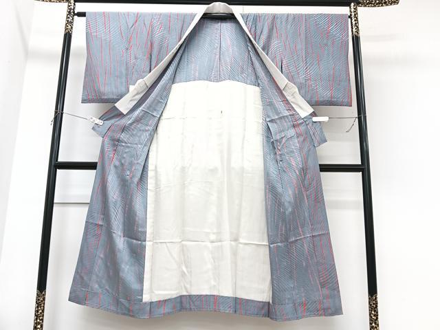 平和屋着物■長襦袢 無双仕立て 絞り 立涌文 半衿刺繍 正絹 逸品 CABK9847xe