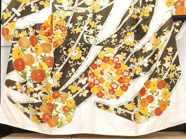 平和屋着物■豪華振袖 駒刺繍 短冊花丸文 金彩 正絹 逸品 CABK9857xe