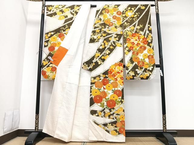 平和屋着物■豪華振袖 駒刺繍 短冊花丸文 金彩 正絹 逸品 CABK9857xe