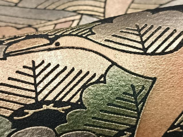 平和屋着物■豪華黒留袖 作家物 金彩琳派 飛鶴立波松文 正絹 逸品 CABK9867xe