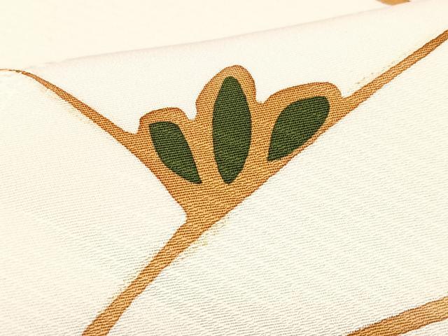 平和屋着物■上質な小紋 幾何学文様 正絹 逸品 未使用 CABK9874xe