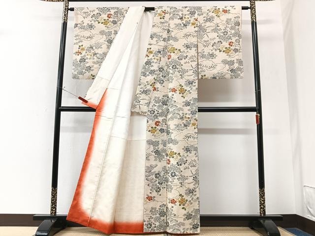 平和屋着物■上質な紬 松竹梅 正絹 逸品 CABK9879xe