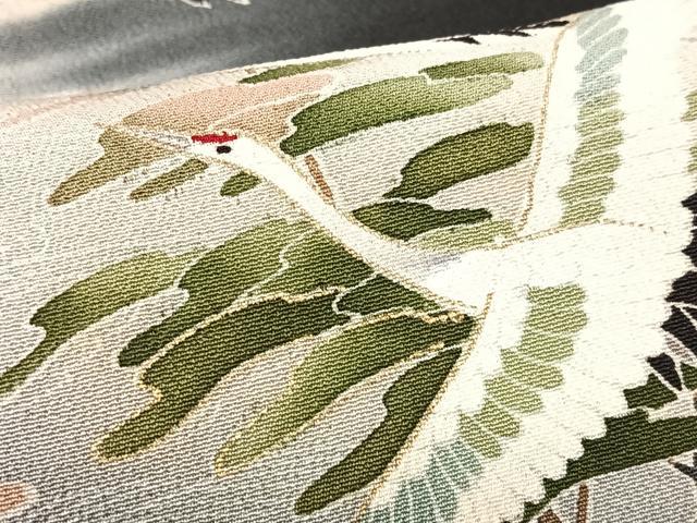 平和屋着物■豪華黒留袖 作家物 飛鶴松文 暈し染め 金彩 正絹 逸品 CABK9887xe