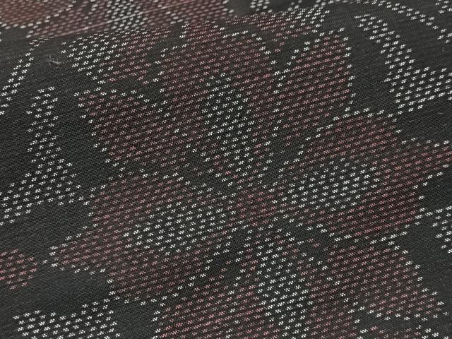平和屋着物■本場大島紬 花菱文 正絹 逸品 未使用 CABK9892xe