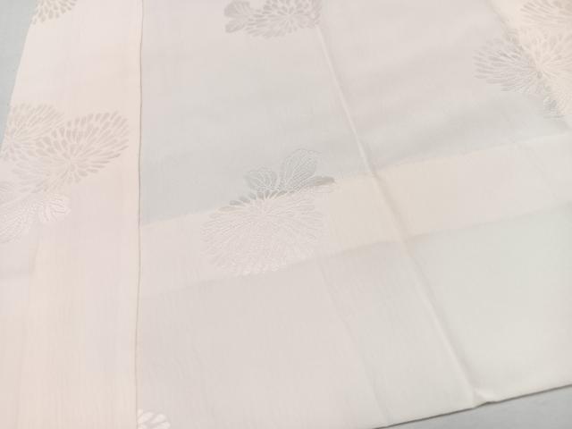 平和屋着物■長襦袢 無双仕立て 舞菊地紋 半衿刺繍 正絹 逸品 CABK9899xe