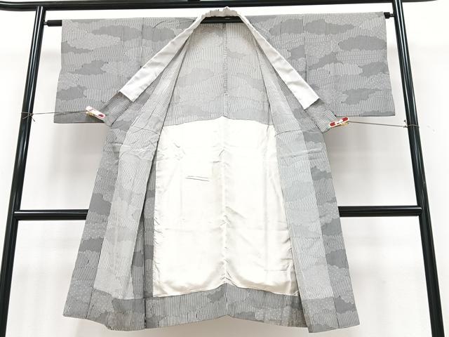 平和屋着物■長襦袢 無双仕立て 雲取り文 正絹 逸品 CABK9900xe