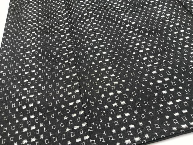 平和屋着物■上質な紬 幾何学文様 正絹 逸品 CABK9907xe